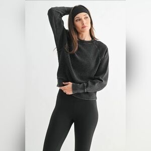 Cozy Waffle Knit Pullover